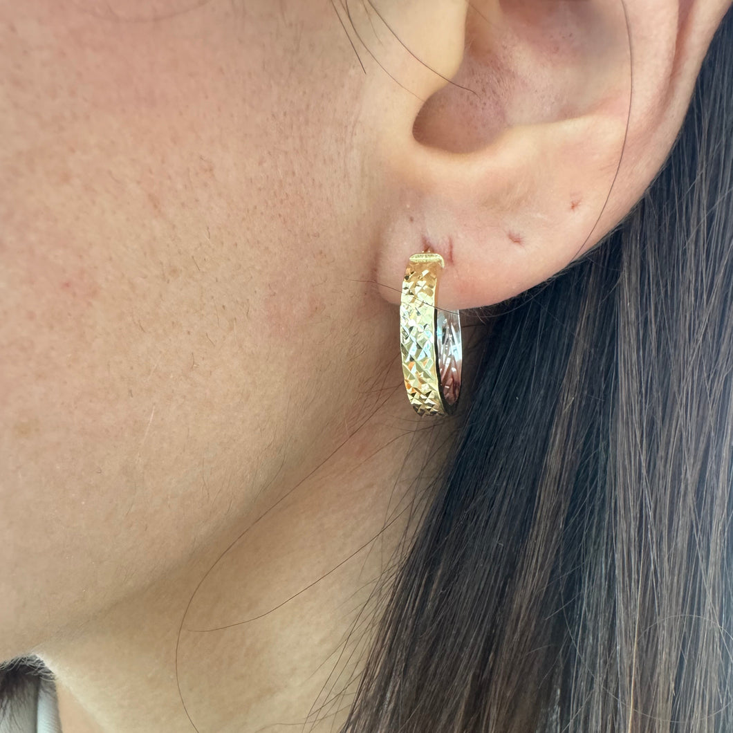 ORECCHINI CERCHIO DIAMANTATO