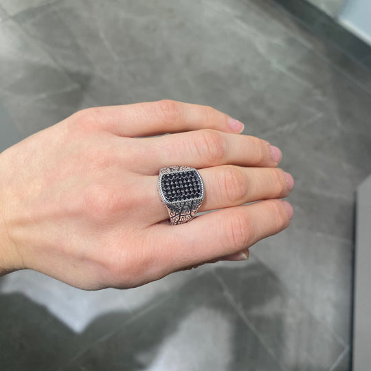 ANELLO UOMO RETTANGOLARE