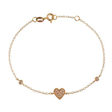 Carica l'immagine nel visualizzatore di Gallery, BRACCIALE CUORE ORO GIALLO
