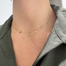 Carica l&#39;immagine nel visualizzatore di Gallery, COLLANA STELLINE PICCOLE PENDENTI IN ORO GIALLO
