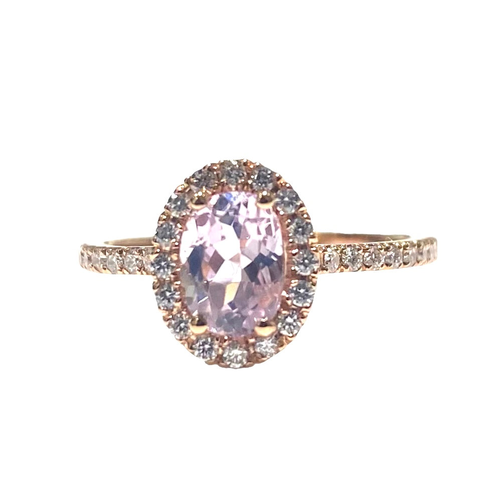 ANELLO KUNZITE OVALE