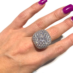 ANELLO QUADRATO PAVE' BIG