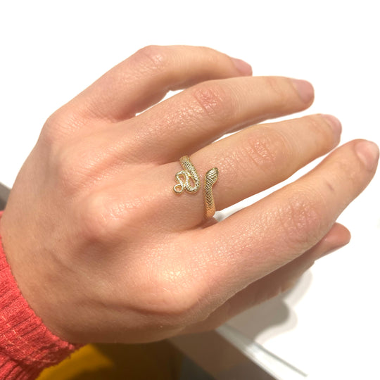 ANELLO SNAKE DORATO