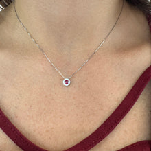 Carica l&#39;immagine nel visualizzatore di Gallery, COLLANA PUNTO LUCE MULTIPIETRA ROSSO

