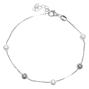 BRACCIALE PERLE E SFERE