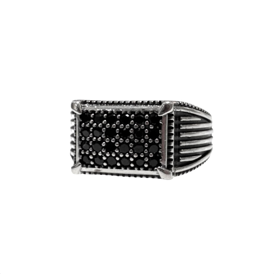 ANELLO UOMO CON PIETRE