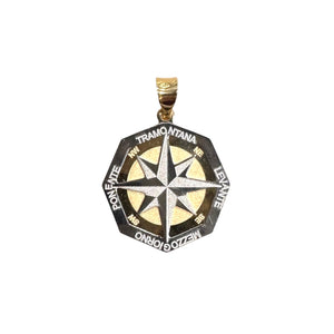 CIONDOLO ROSA DEI VENTI OTTAGONALE