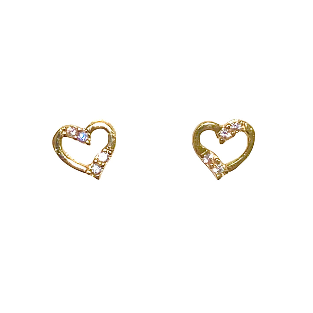 ORECCHINI CUORI CON ZIRCONI