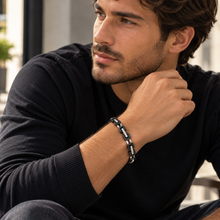 Carica l'immagine nel visualizzatore di Gallery, BRACCIALE CATENA ARGENTO E CERAMICHE
