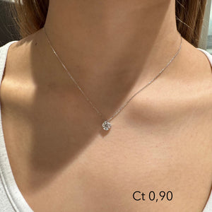 COLLANA PUNTO LUCE DIAMANTE A VISTA