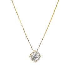 Carica l&#39;immagine nel visualizzatore di Gallery, COLLANA PUNTO LUCE MULTIPIETRA ORO GIALLO(3 misure)
