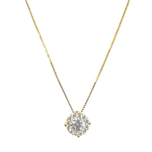 COLLANA PUNTO LUCE MULTIPIETRA ORO GIALLO(3 misure)