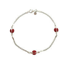 Carica l&#39;immagine nel visualizzatore di Gallery, BRACCIALE BABY COCCINELLE ROSSE
