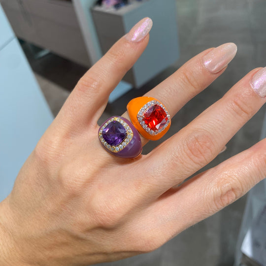 ANELLO SHINE ARANCIO