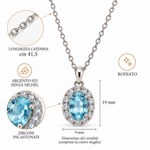 Carica l'immagine nel visualizzatore di Gallery, COLLANA KATE AZZURRO
