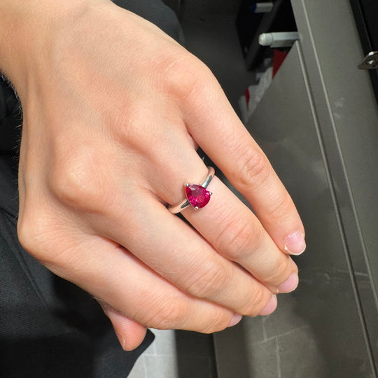 ANELLO GOCCIA MAGENTA