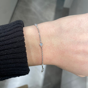 BRACCIALE PUNTI LUCE IN ORO BIANCO