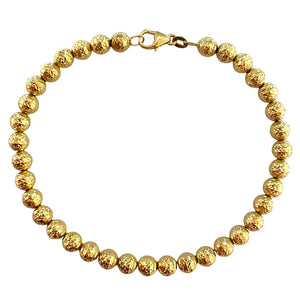 BRACCIALE PALLINO DIAMANTATO ORO GIALLO