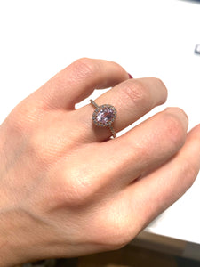 ANELLO KUNZITE OVALE