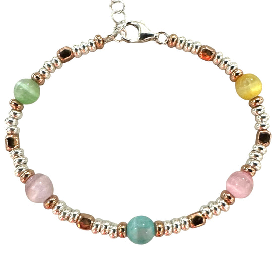 BRACCIALE SELENITE MULTICOLOR