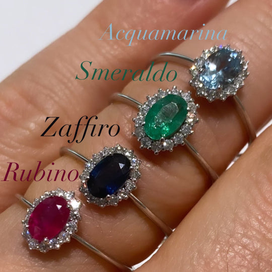 ANELLO RUBINO E DIAMANTI