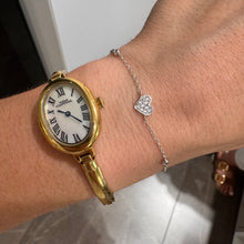 Carica l'immagine nel visualizzatore di Gallery, BRACCIALE CUORE ORO BIANCO
