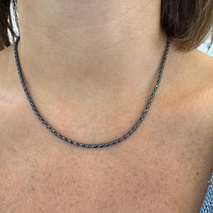 COLLANA CRISTALLI LUMINOSI BRUNITA