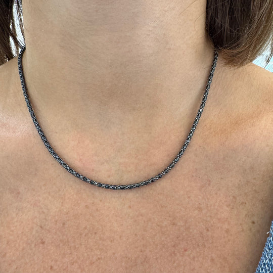 COLLANA CRISTALLI LUMINOSI BRUNITA