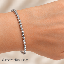 Carica l'immagine nel visualizzatore di Gallery, BRACCIALE PALLINO DIAMANTATO
