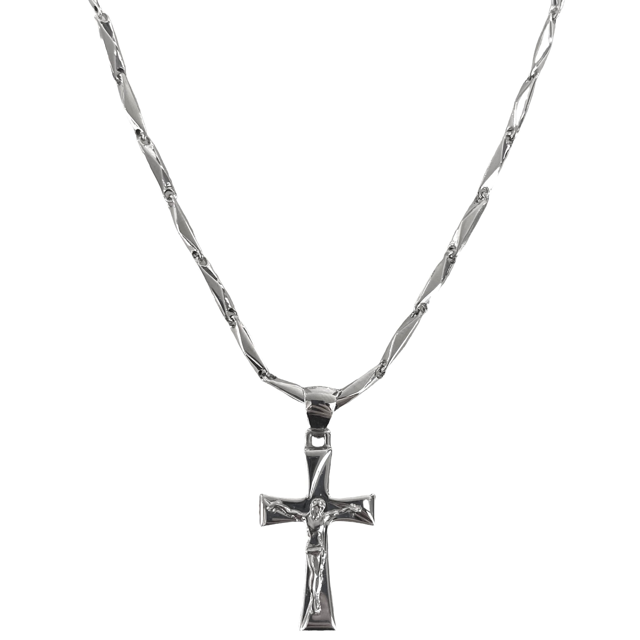 Collana Morellato da uomo con croce in acciaio Collana Morellato da uomo con croce in acciaio