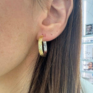 ORECCHINI CERCHIO DIAMANTATO