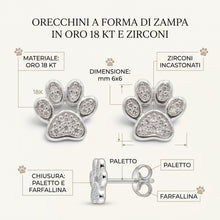 Carica l'immagine nel visualizzatore di Gallery, ORECCHINI ZAMPA LUCENTE

