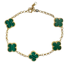 Carica l&#39;immagine nel visualizzatore di Gallery, BRACCIALE FIORI MALACHITE
