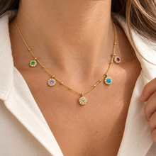 Carica l'immagine nel visualizzatore di Gallery, COLLANA PUNTI LUCE COLORATI
