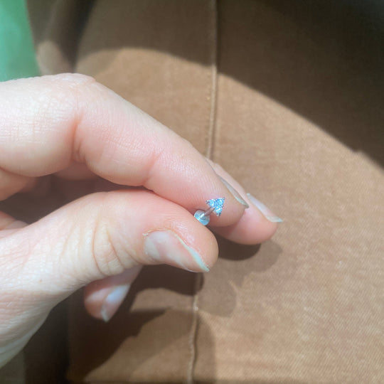 ORECCHINO TRE CRISTALLI