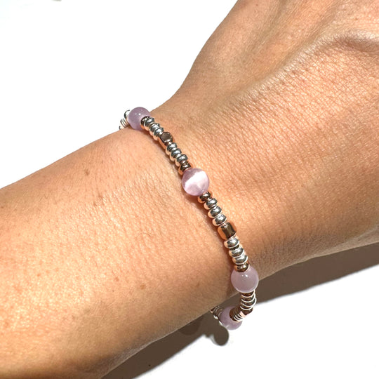 BRACCIALE SELENITE LILLA