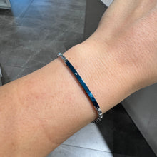 Carica l&#39;immagine nel visualizzatore di Gallery, BRACCIALE PIASTRINA BLU
