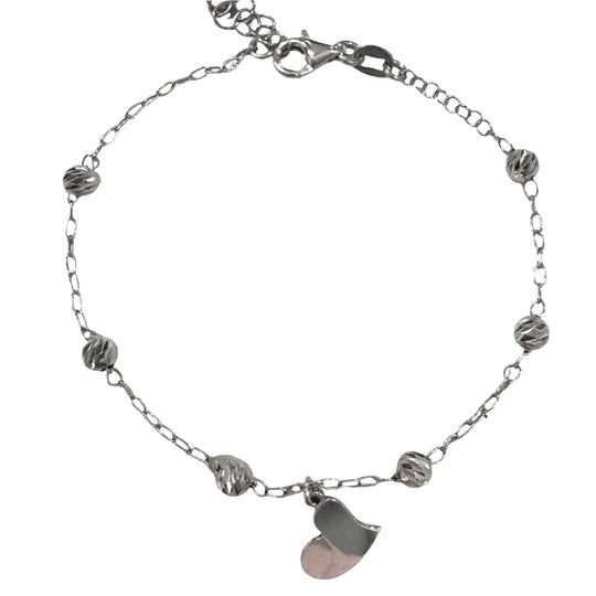 BRACCIALE SFERE E CUORE