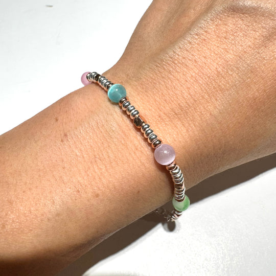 BRACCIALE SELENITE MULTICOLOR