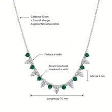 Carica l'immagine nel visualizzatore di Gallery, COLLANA RAGGIO DI LUCE VERDE
