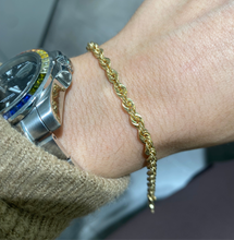 Carica l&#39;immagine nel visualizzatore di Gallery, BRACCIALE CORDA ORO GIALLO
