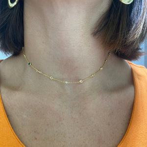 COLLANA CHOCKER CUORI COLORATI