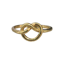 Carica l'immagine nel visualizzatore di Gallery, ANELLO NODO A CUORE ORO GIALLO

