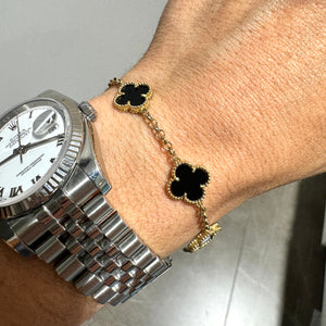 BRACCIALE FIORI ONICE