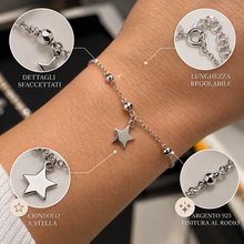 Carica l'immagine nel visualizzatore di Gallery, BRACCIALE STELLA CON TRE SFERE
