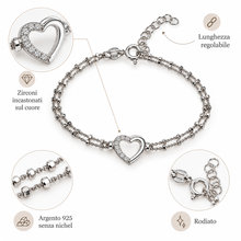 Carica l'immagine nel visualizzatore di Gallery, BRACCIALE CUORE ETERNO
