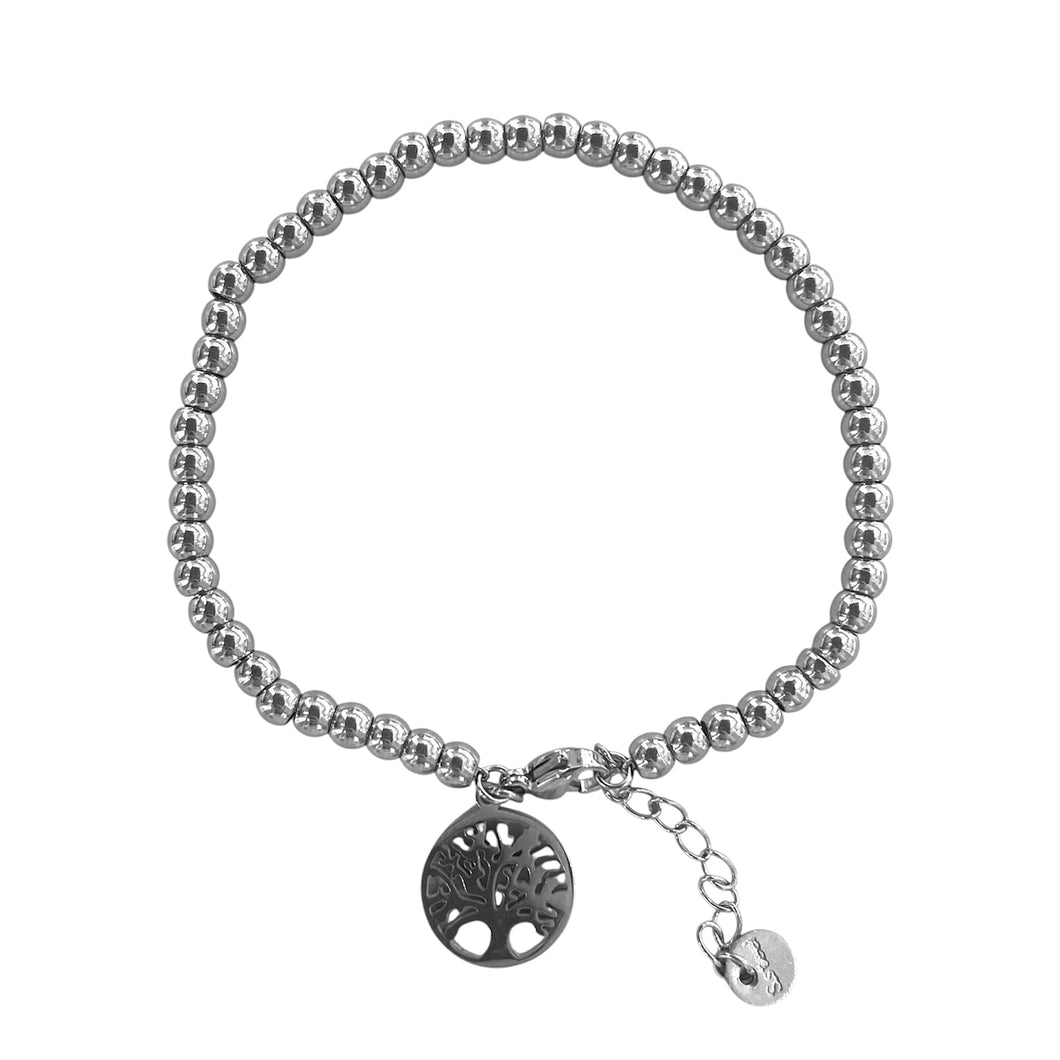 BRACCIALE SFERE CON ALBERO DELLA VITA
