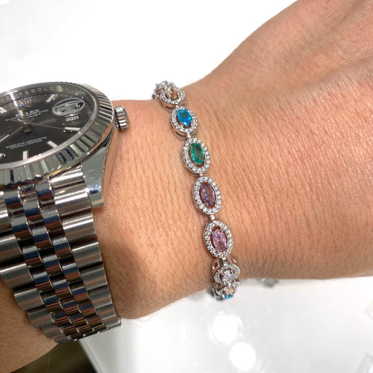 BRACCIALE OVALI COLORATI
