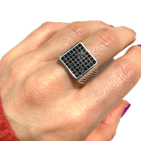 ANELLO UOMO ZIRCONI