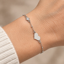 Carica l'immagine nel visualizzatore di Gallery, BRACCIALE CUORE E PUNTO LUCE
